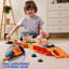 Camion semi-transporteur 60 po pour enfants 60 po, 29-en-1, 12 pièces en métal coulé avec lumières et sons, cadeau d'anniversaire de Noël pour garçon de 2 ans et plus