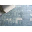 Papyrus Blue Wool/Bamboo Silk handloomed Area Rug-1635490939