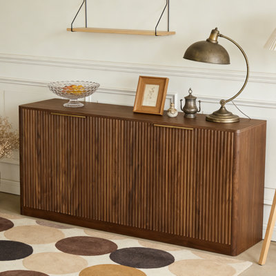 4-Door Wavy Storage Cabinet