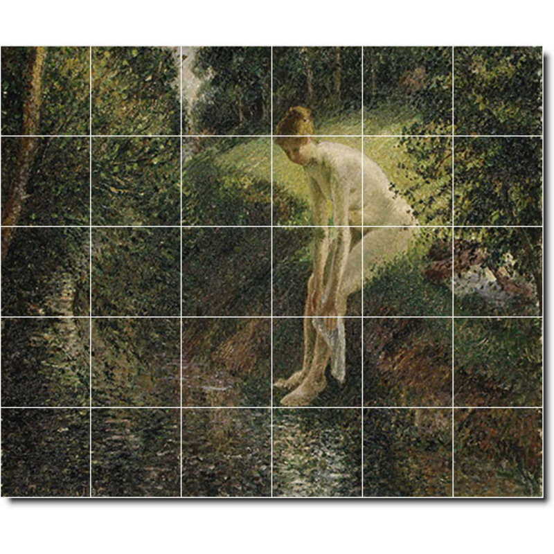 Carreau de céramique décorative 25,5 po x 21,25 po 4,25 po x 4,25 po, Country 06697