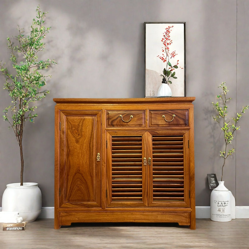 New Chinese Style Entryway Cabinet