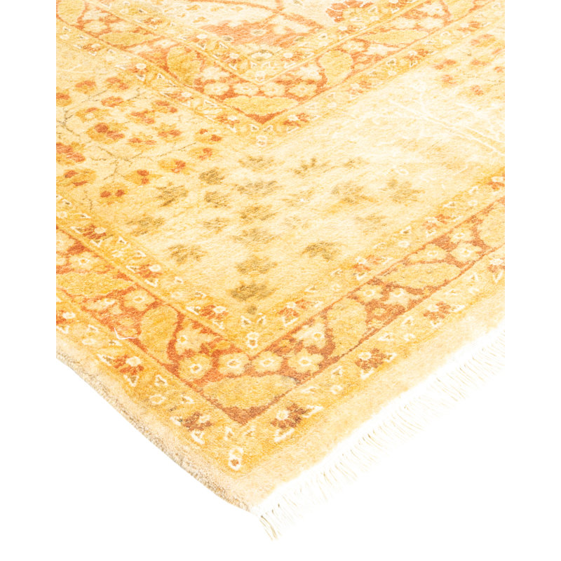 Hayner One-of-a-Kind 6' 2" X 9' 3" 2000s Wool Area Rug in Ivory