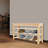 3-Tier Wooden Shoe Storage Bench