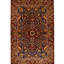 Hand-Knotted High-Quality Black and Red Area Rug