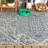 Truman Bohemian Medallion Textured Weave Navy/Gray Indoor/Outdoor Rug-351060695