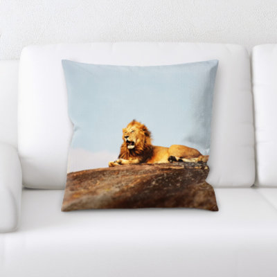 Wortman Lion Throw Pillow