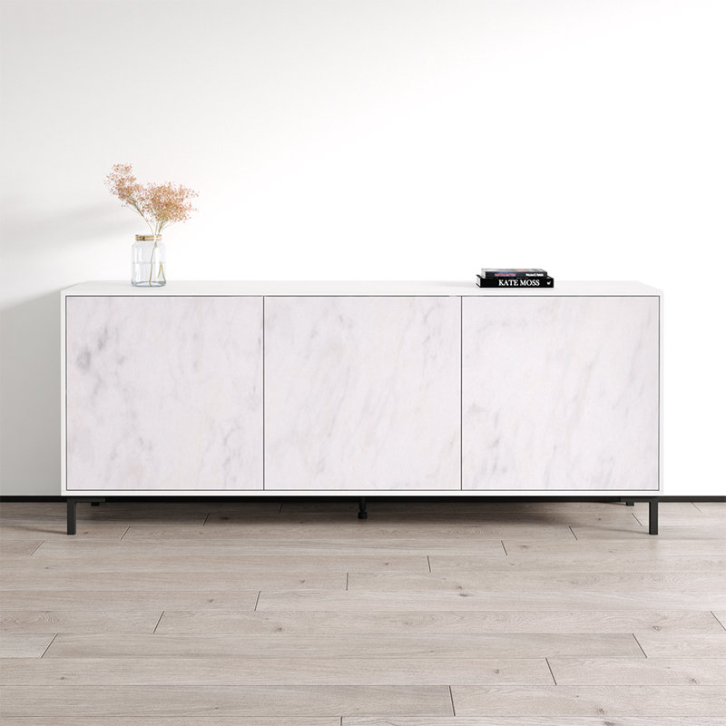 Czapla 78.7'' Wide Sideboard, White