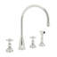 Georgian Era Double Handle Kitchen Faucet With Accessories-61047927-11066773