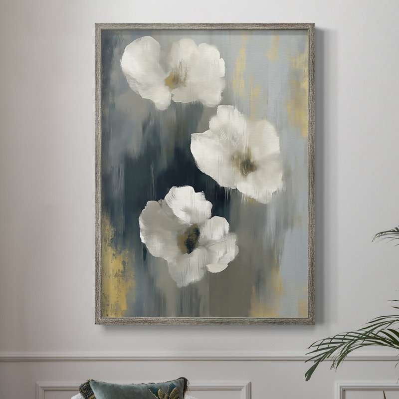 Impression encadrée FLORAL Series Dxx - Bois massif, H 15 po x l 12 po