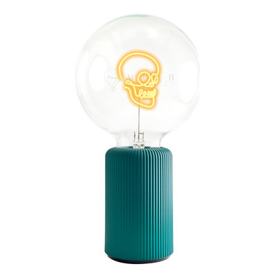 Bulb SKULL Amber with Base Table Lamp PORTABLE Pop Nomad