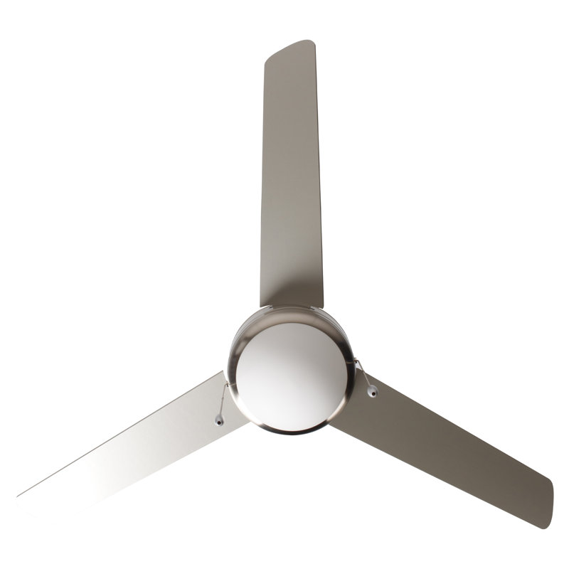 Ventilateur de plafond d'intérieur 3 pales Contempo IV, Nickel brossé, Nickel brossé