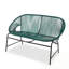 Ensemble de conversation d'extérieur 4 pièces avec causeuse, 2 chaises en rotin et 1 table basse-1672325000