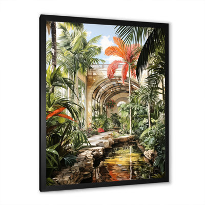 Ruines tropicales au Mexique - Art mural mexicain