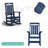 All-Weather HDPE Rocking Chair – Heavy-Duty Outdoor Patio Rocker with High Back for Ultimate Comfort – Perfect for Porch, Lawn & Garden-1463359172