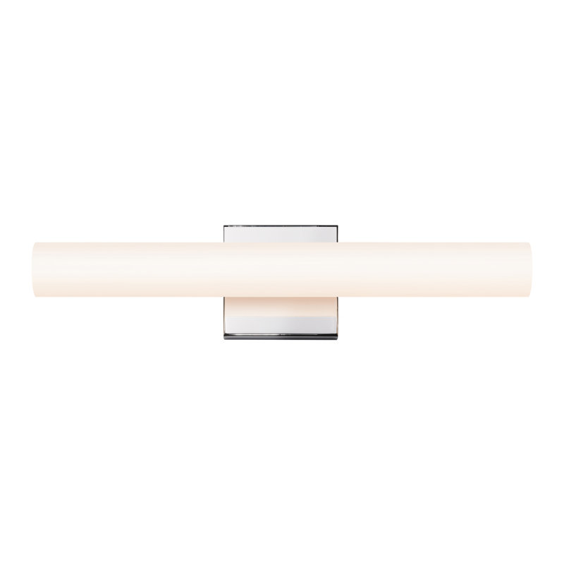 1 - Light LED Bath Bar, Polished Chrome, Flat