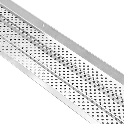 Gutter Guard, 6 in Aluminum Gutter Cover Heavy-Duty, 52ft Length Protection Cover for Leaf & Debris, 0.02 in Thickness Mill Finish, Easy DIY Install, Fast Drainage, Screws Included