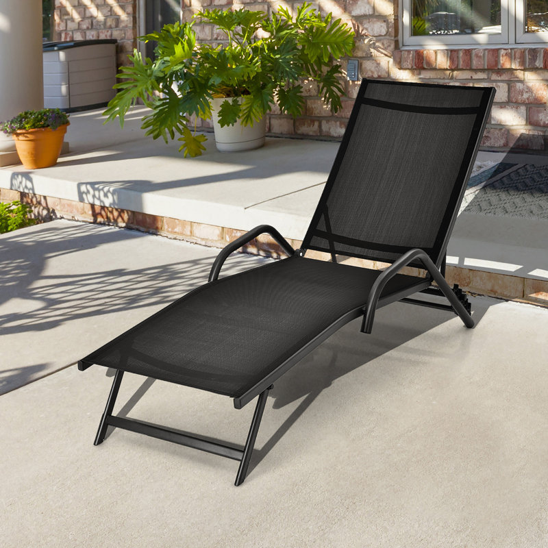 Billett Outdoor Metal Chaise Lounge