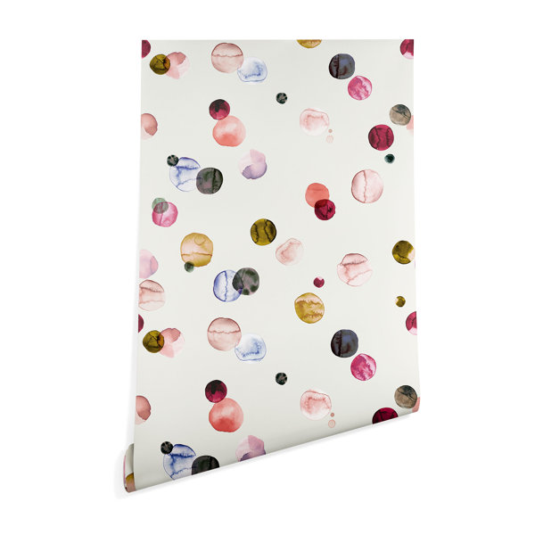 Orren Ellis Peel & Stick Polka Dots Roll 