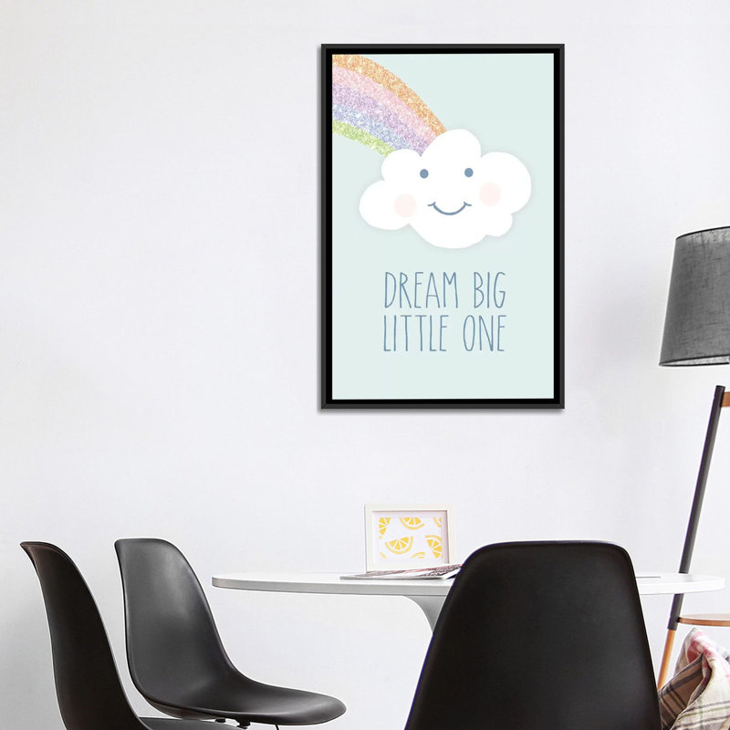 Art de rêve big little, H 40 po x l 26 po x P 1,5 po, Toile avec cadre noir