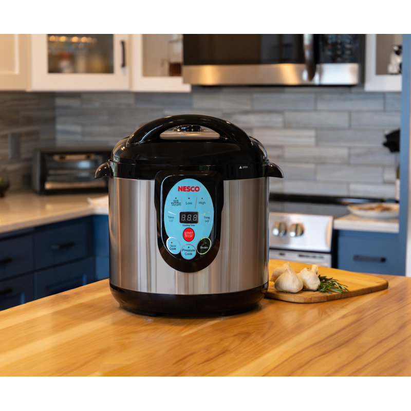 Nesco 9.5 Qt Stainless Steel Digital Pressure Cooker