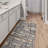 Ottohome Non-Slip Boxes Area Rug For Living Room, Hallway, Gray-733174533