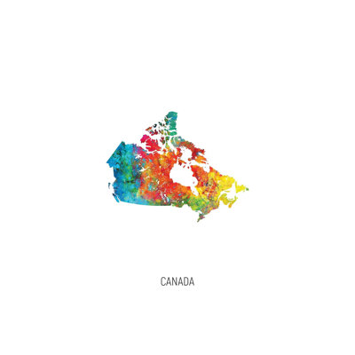 " Canada Map " by Michael Tompsett