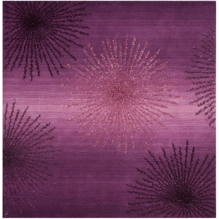 Amier Hand Tufted Wool And Viscose Floral Rug