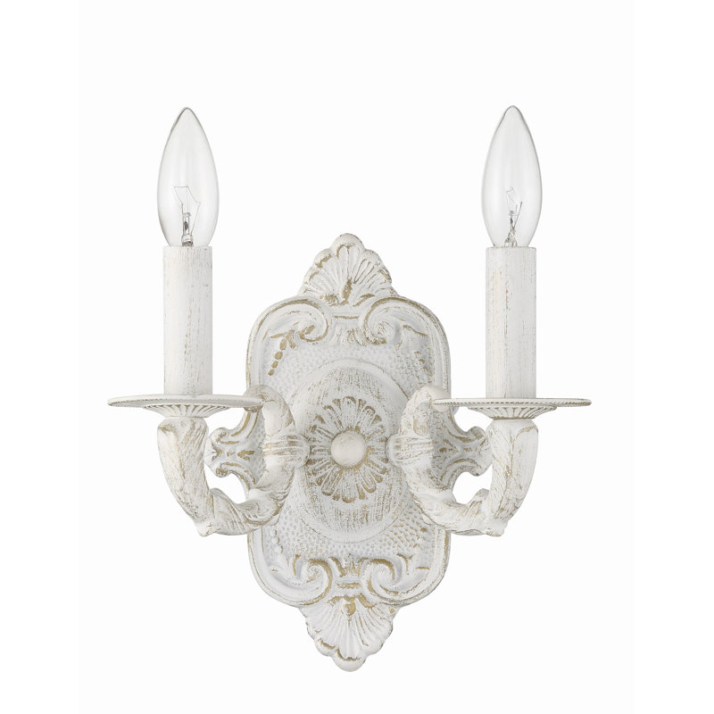 Huckabee Candle Wall Light, Antique White