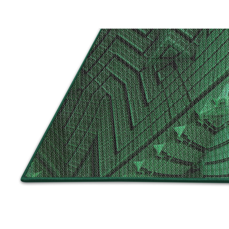 Tapis de zone verte à motif, Rectangle 3 pi x 5 pi