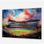 «Abstract Baseball Stadium III», art mural acrylique sur les stades-630289211