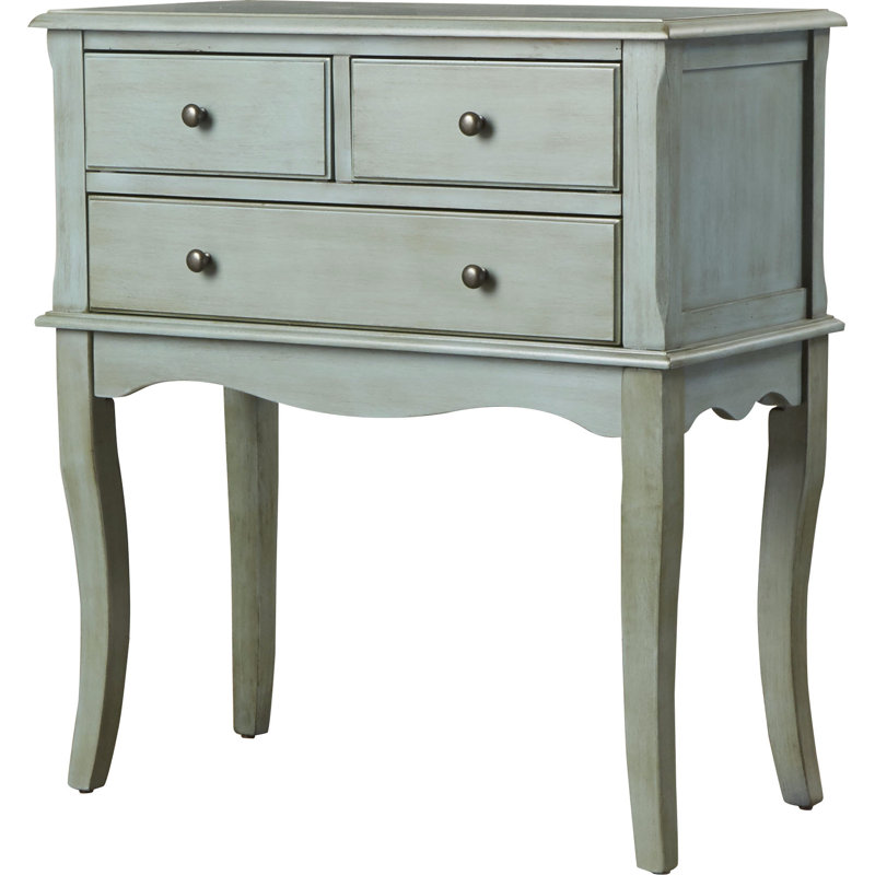 Diors 73.66cm W Bedside Table, Antique Teal