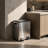 Silver Stainless Steel Dual Bin Step Trash Can with Two 5 Gallon Buckets