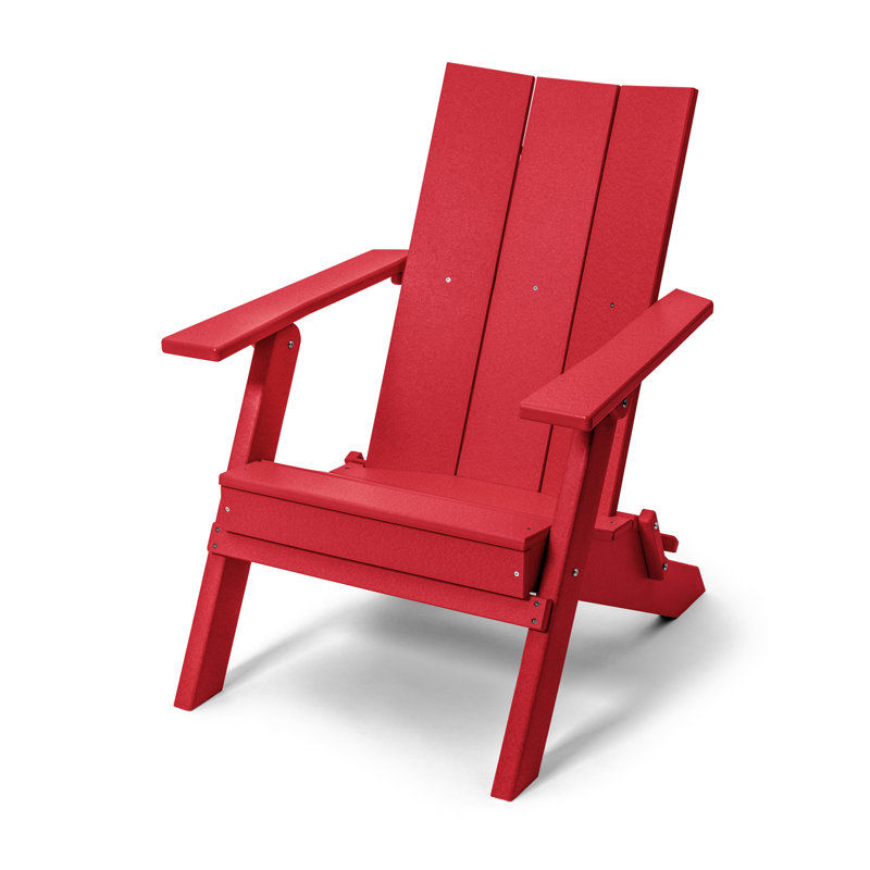 Chaise Adirondack pliante Birds Choice Stanton, Rouge