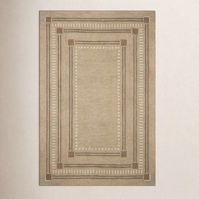 Alfie Green / Natural Area Rug