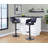 Lake Adjustable Bar Stools with Rounded T Footrest