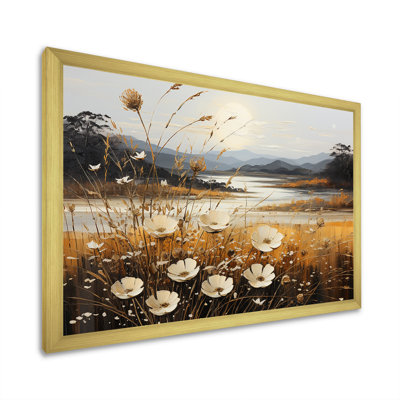 " Golden Meadows Of Flowers Fields "