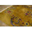 Hand Knotted Pile Wool Rectangle Antique 1920s Yellow / Gold Chinese Art Deco Rug