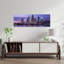 View Of An Urban Skyline At Night Tampa Florida USA by Craig C. Sheumaker - Wrapped Canvas Panoramic Print-299528815