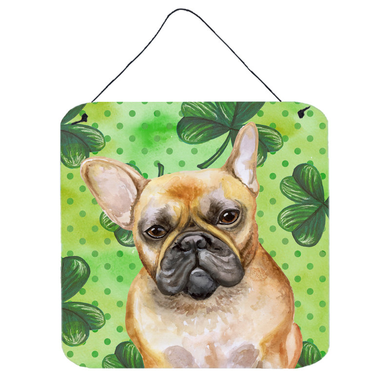 Décoration murale Saint Patrick, Bouledogue français brun clair