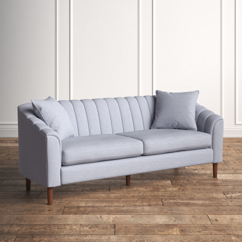 Avett Upholstered 84.5'' Sofa, Cloud Gray 100% Polyester