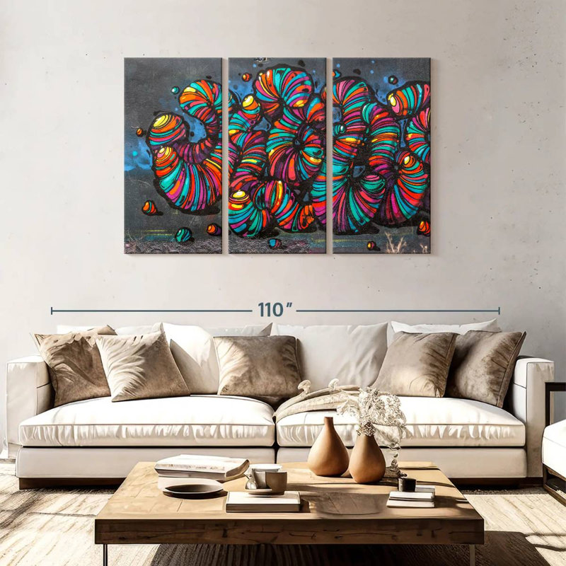 Brampt Street Worms, 48" H x 74" W