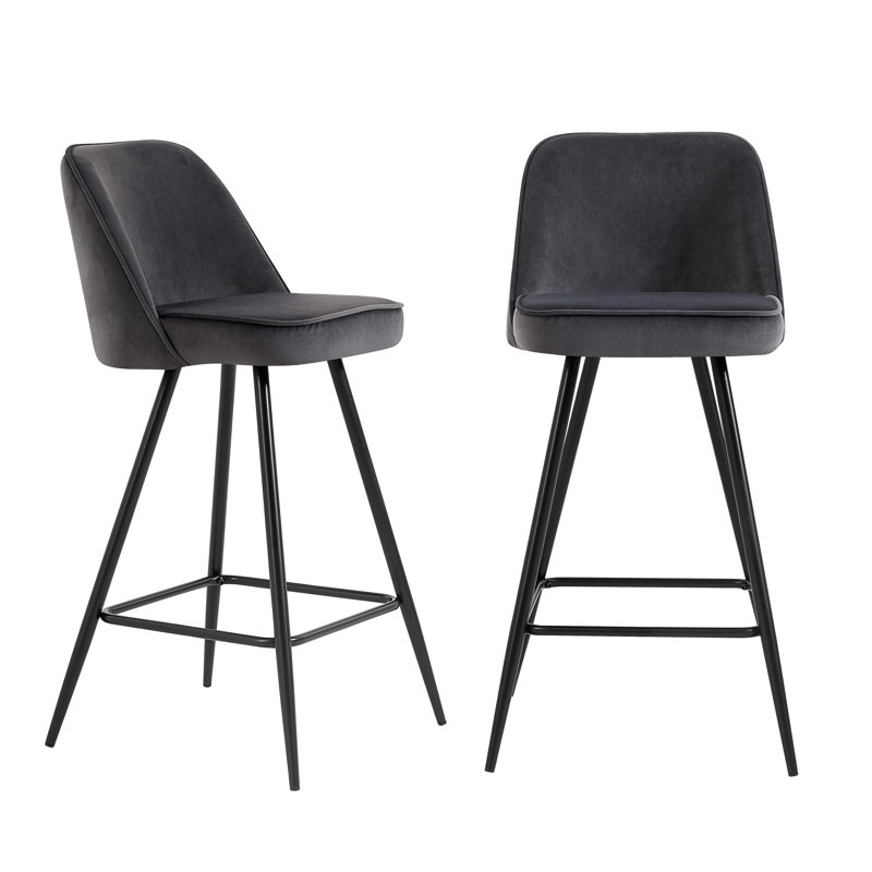 Shawny 72cm Stool, Dark Grey/Black