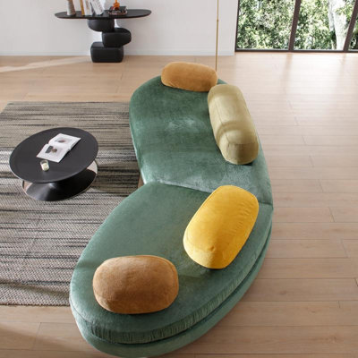 Canapé vert moderne au design simple