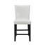 Fauteuil en polyuréthane rembourré à hauteur de comptoir 2 pièces avec repose-pieds chromé-383655899