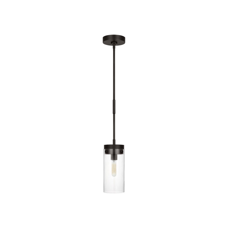 Luminaire suspendu noir à 1 lumière Bayla