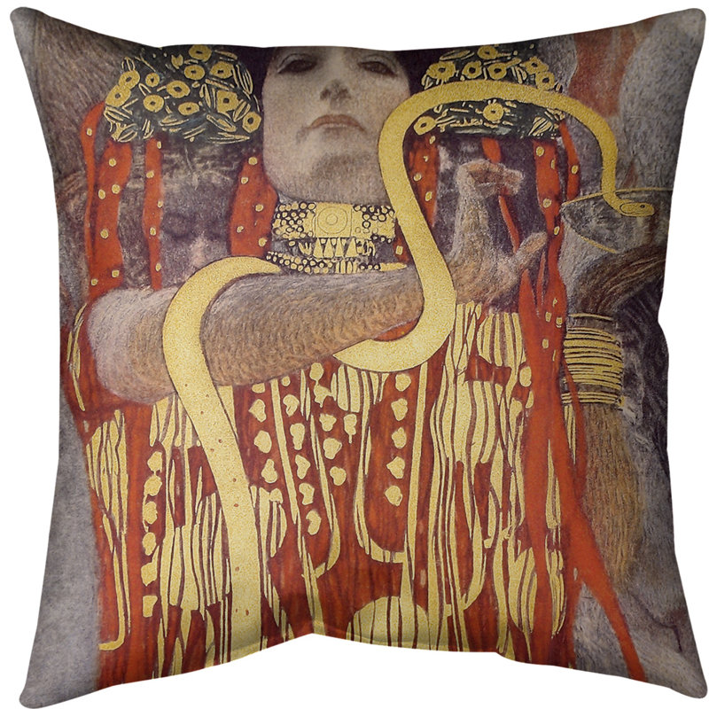 Coussin hygeia, 14 po x 14 po, Rouge, Faux lin