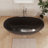 Fslefay 61'' Freestanding Bathtub Solid Surface Deep Soaking Tubs-125475437