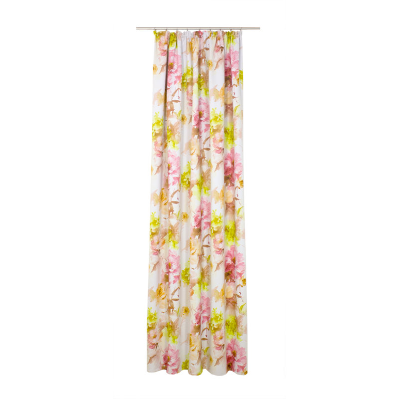 Bartling Room Darkening Curtain Single Panel, Pink, 145cm Width x 245cm Drop