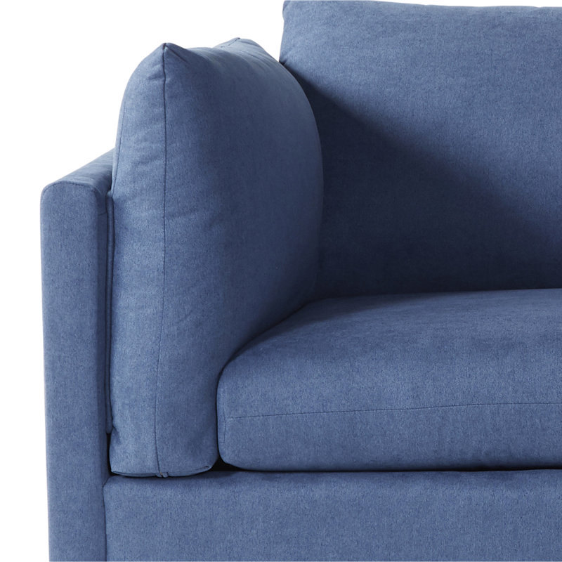 Fauteuil contemporain bleu marine