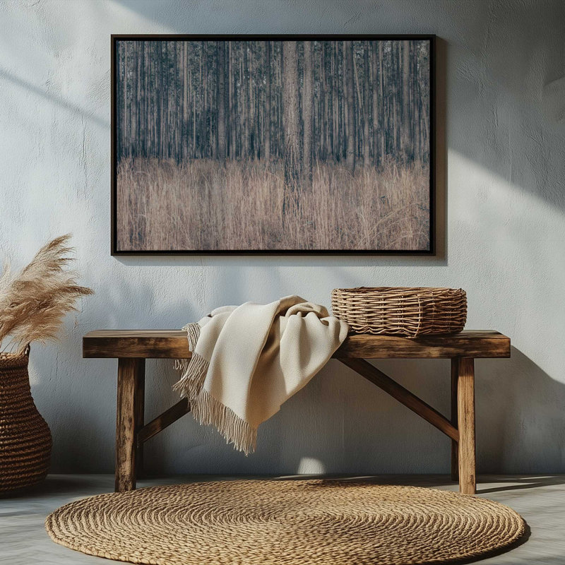 Stitched by Nathan Larson Canvas Art Print, Black, Floater Frame, 12" H x 18" W